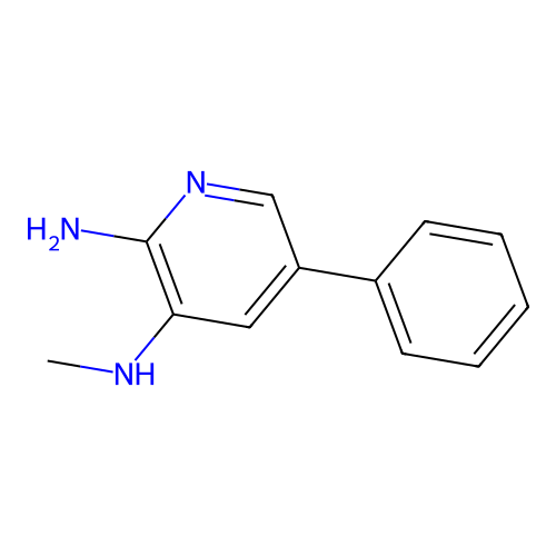 2-Amino-3-methylamino-5-phenylpyridine structure