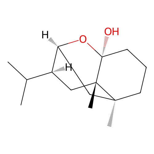 4a,8a-Dimethyl-7-(propan-2-yl)octahydro-1,6-epoxynaphthalen-1(2H)-ol structure