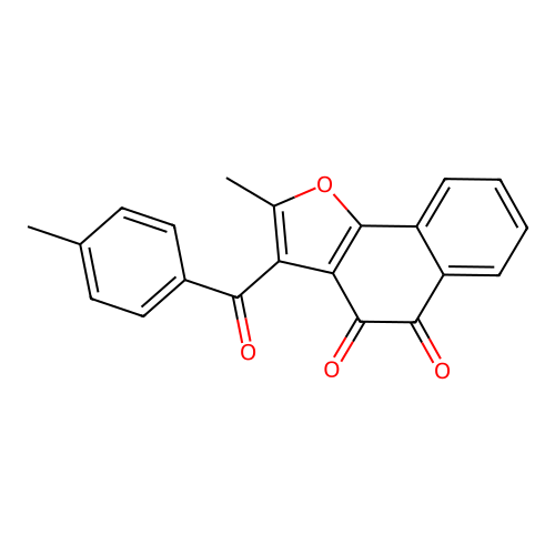2-Methyl-3-(4-methyl-benzoyl)-naphtho[1,2-b]furan-4,5-dione structure