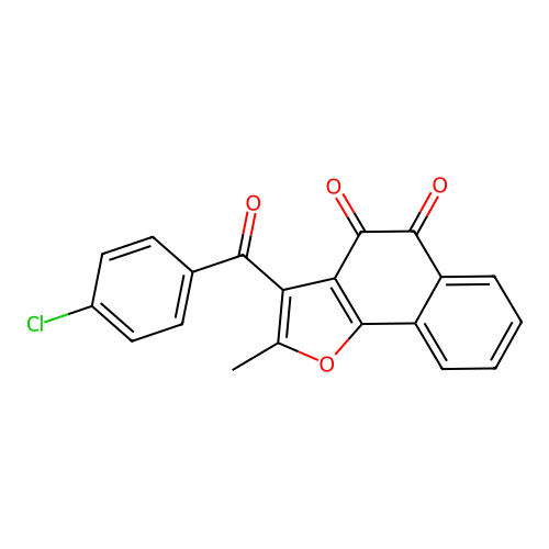 3-(4-Chloro-benzoyl)-2-methyl-naphtho[1,2-b]furan-4,5-dione structure