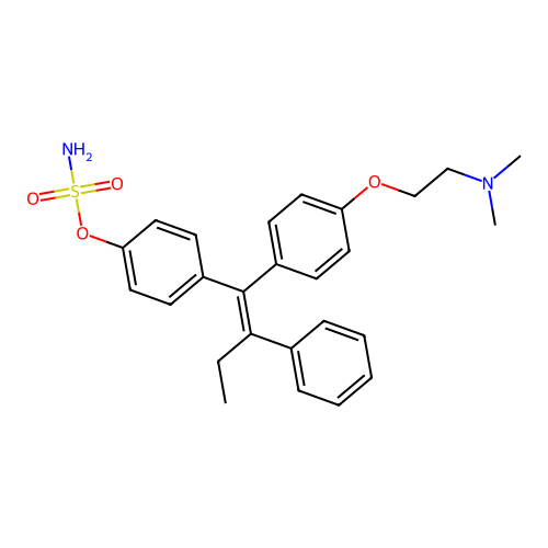 (Z)-4-Hydroxytamoxifen sulfamate structure
