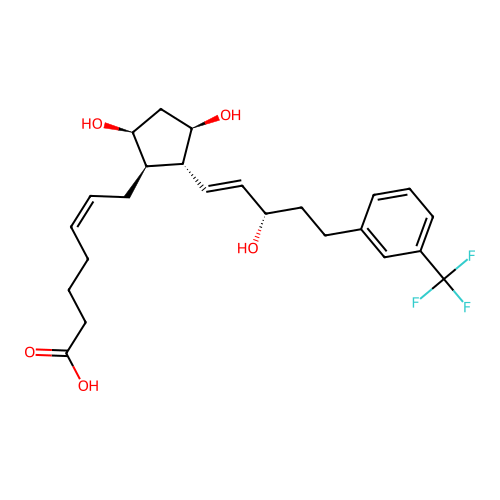 17-trifluoromethylphenyl trinor Prostaglandin F2 structure