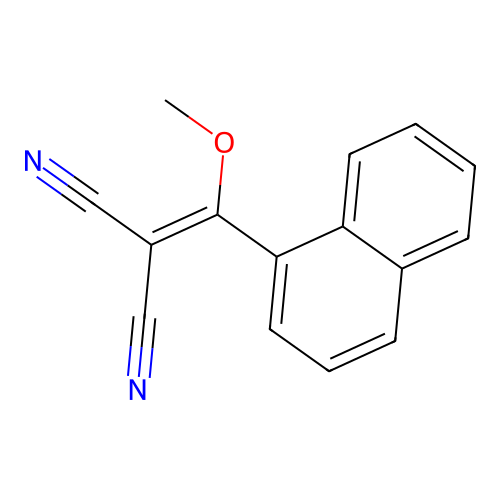 2-(Methoxy(naphthalen-1-yl)methylidene)propanedinitrile structure