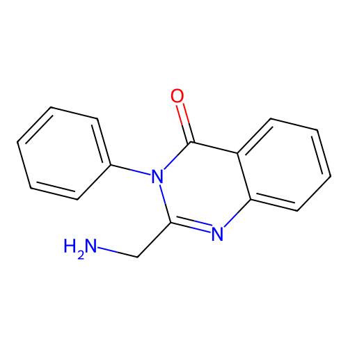 2-(Aminomethyl)-3-phenylquinazolin-4-one structure