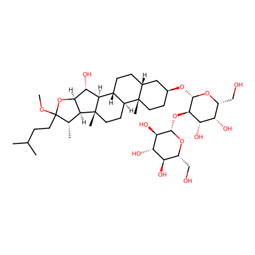 Anemarrhenasaponin Ia structure