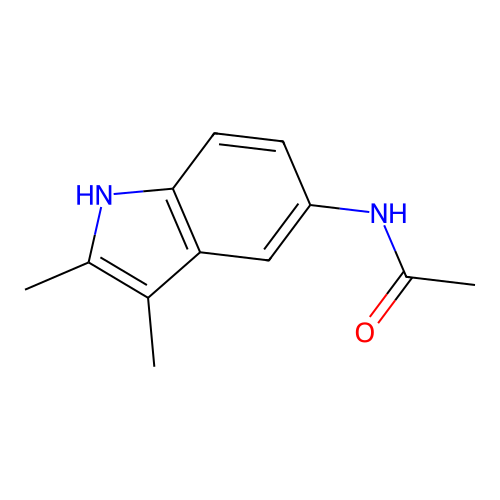 N-(2,3-Dimethyl-1H-indol-5-yl)-acetamide structure