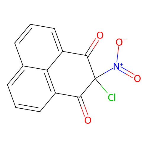 2-chloro-2-nitro-1H-phenalene-1,3(2H)-dione structure