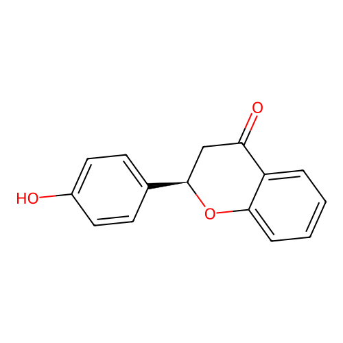 (2R)-2-(4-hydroxyphenyl)-2,3-dihydrochromen-4-one structure