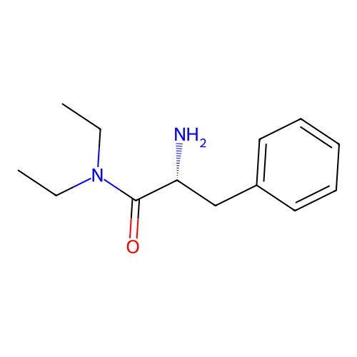 (2R)-2-amino-N,N-diethyl-3-phenylpropanamide structure