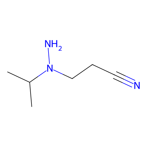 Propionitrile, 3-(1-isopropylhydrazino)- structure