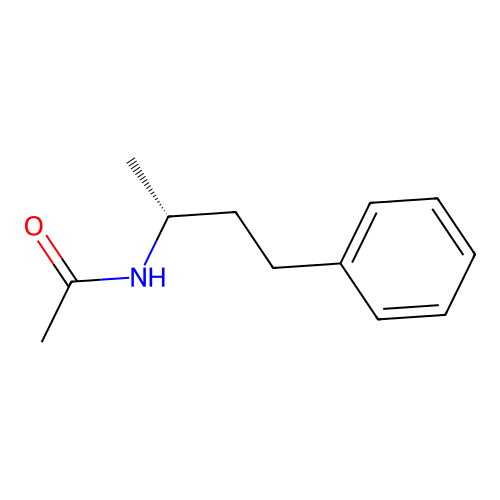 N-[(2R)-4-phenylbutan-2-yl]acetamide structure