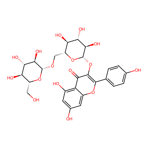 Kaempferol 3-gentiobioside structure