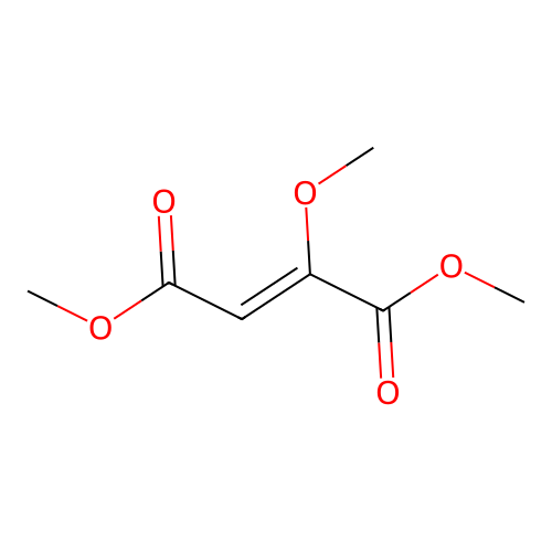 Fumaric acid, dimethyl ester, 2-methoxy- structure