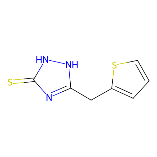 3-[(thiophen-2-yl)methyl]-1H-1,2,4-triazole-5-thiol structure