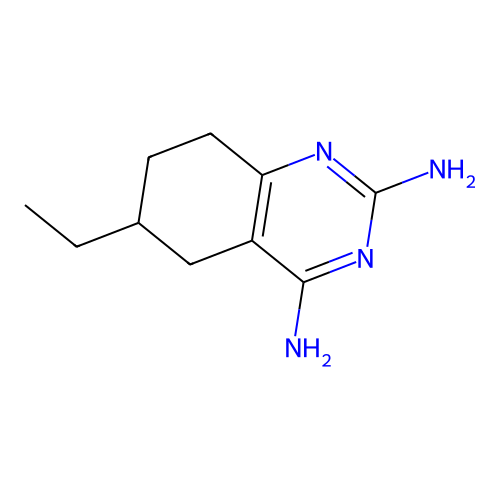 6-乙基-5,6,7,8-四氢喹唑啉-2,4-二胺 structure