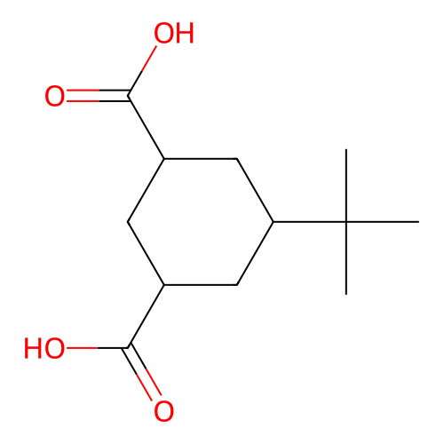 5-Tert-butyl-1,3-cyclohexanedicarboxylic acid structure