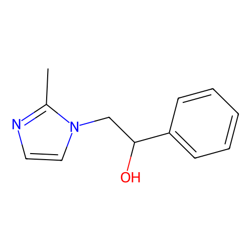 Imidazole-1-ethanol, 2-methyl-alpha-phenyl- structure