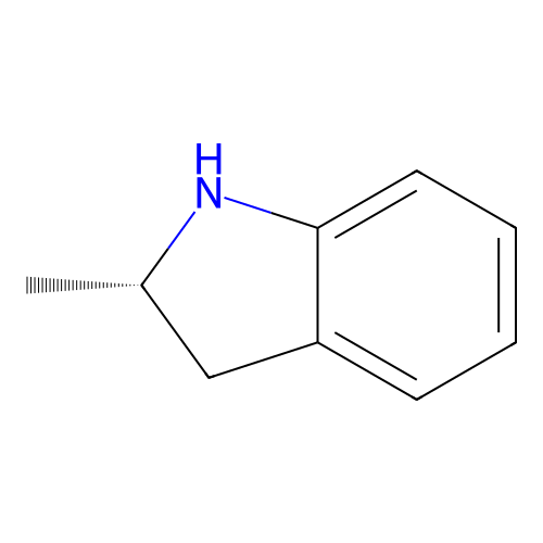 (2S)-2-methyl-2,3-dihydro-1H-indole structure
