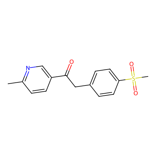 1-(6-Methylpyridin-3-yl)-2-(4-(methylsulfonyl)phenyl)ethanone structure