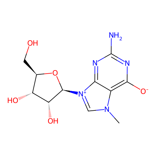 7-methylguanosine structure