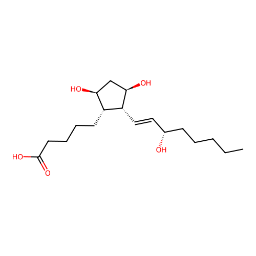 2,3-Dinor-8-epi-prostaglandin F1alpha structure