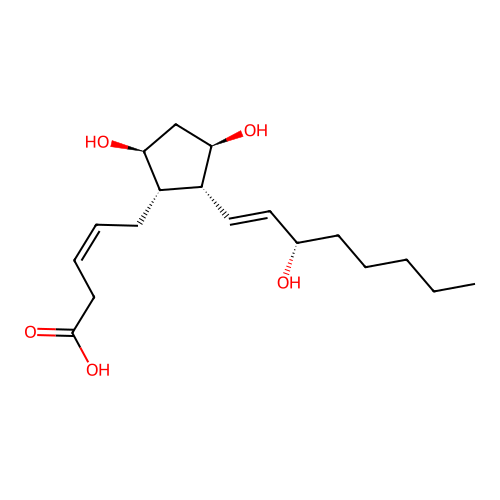 2,3-Dinor-8-iso-PGF2alpha structure