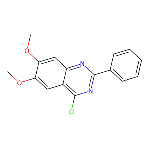 4-Chloro-6,7-dimethoxy-2-phenylquinazoline structure