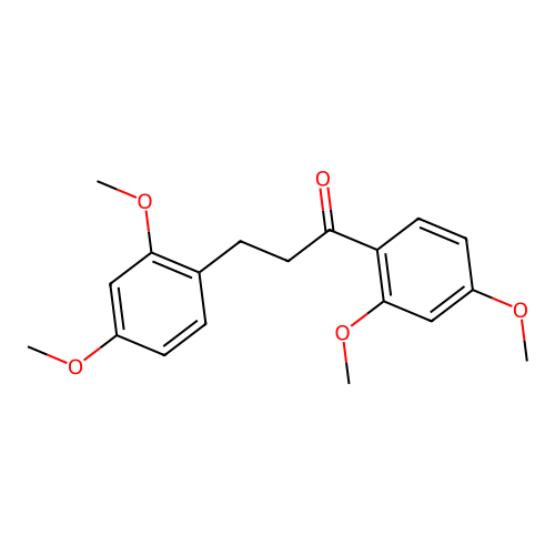 1,3-Bis(2,4-dimethoxyphenyl)propan-1-one structure