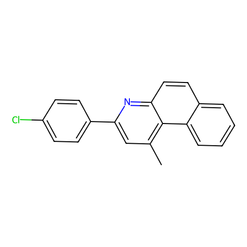 3-(4-Chlorophenyl)-1-methylbenzo[f]quinoline structure