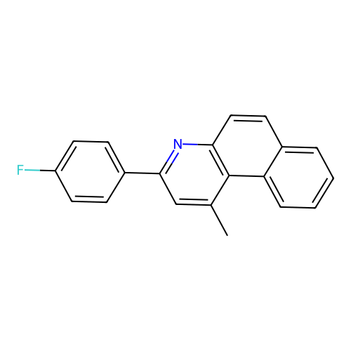 3-(4-Fluorophenyl)-1-methylbenzo[f]quinoline structure
