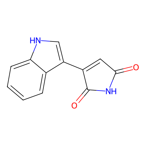 3-(1H-indol-3-yl)-2,5-dihydro-1H-pyrrole-2,5-dione structure