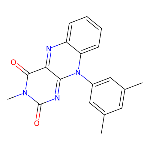 Benzo[g]pteridine-2,4(3H,10H)-dione, 10-(3,5-dimethylphenyl)-3-methyl- structure