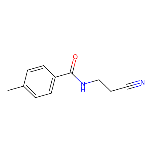 N-(2-cyanoethyl)-4-methylbenzamide structure