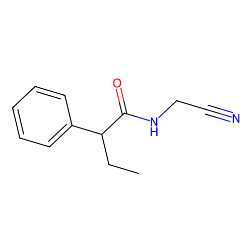 N-(cyanomethyl)-2-phenylbutanamide structure