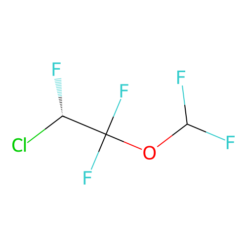 (2S)-2-chloro-1-(difluoromethoxy)-1,1,2-trifluoroethane structure