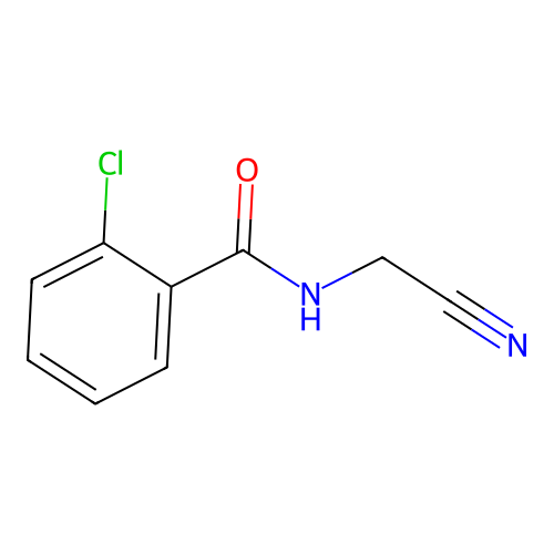 N-Cyanomethyl-2-chlorobenzamide structure