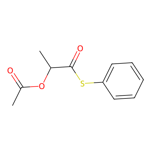 S-Phenyl 2-acetoxypropanethioate structure