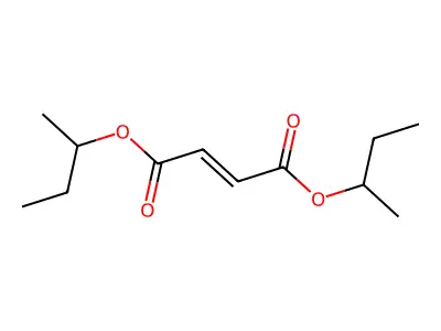 Dibutan-2-yl but-2-enedioate structure