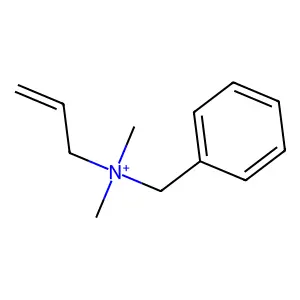 Benzyl-dimethyl-prop-2-enylazanium structure