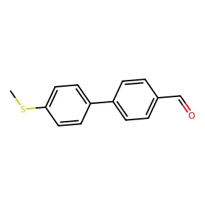 4'-(Methylthio)(1,1'-biphenyl)-4-carboxaldehyde structure