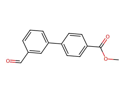Methyl 4-(3-formylphenyl)benzoate structure