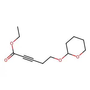 Ethyl 5-(tetrahydro-2H-pyran-2-yloxy)-2-pentynoate structure
