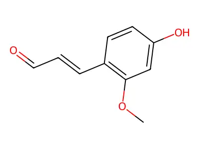 3-(4-Hydroxy-2-methoxyphenyl)-2-propenal structure