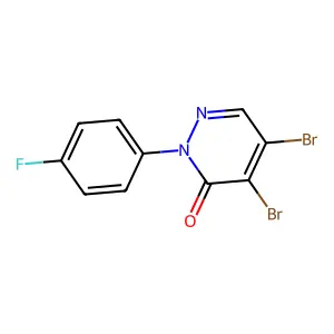 4,5-Dibromo-2-(4-fluorophenyl)pyridazin-3(2H)-one structure