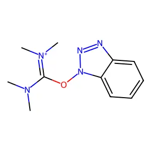 O-benzotriazol-1-yl-tetramethyluronium structure