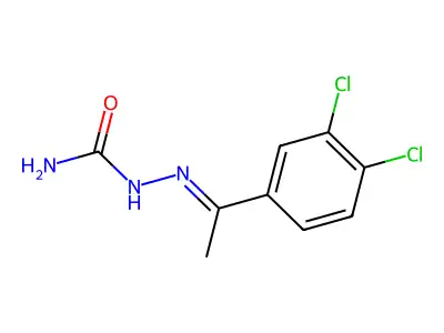 [1-(3,4-Dichlorophenyl)ethylideneamino]urea structure
