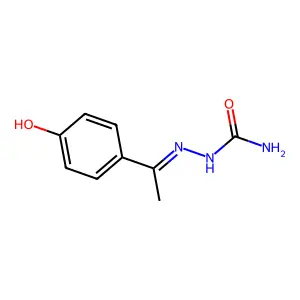 2-[1-(4-Hydroxyphenyl)ethylidene]hydrazinecarboxamide structure