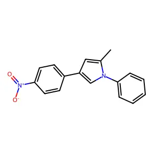 2-Methyl-4-(4-nitrophenyl)-1-phenylpyrrole structure