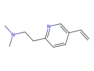 2-Pyridineethanamine, 5-ethenyl-N,N-dimethyl- structure