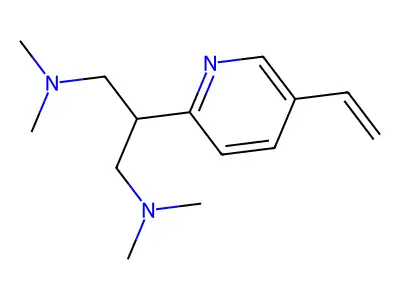 1,3-Propanediamine, 2-(5-ethenyl-2-pyridinyl)-N,N,N',N'-tetramethyl- structure
